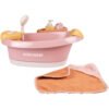 Cadita pentru papusa Smoby Baby Nurse Balneo Bath roz cu 3 accesorii 1 I Best Buy Babys