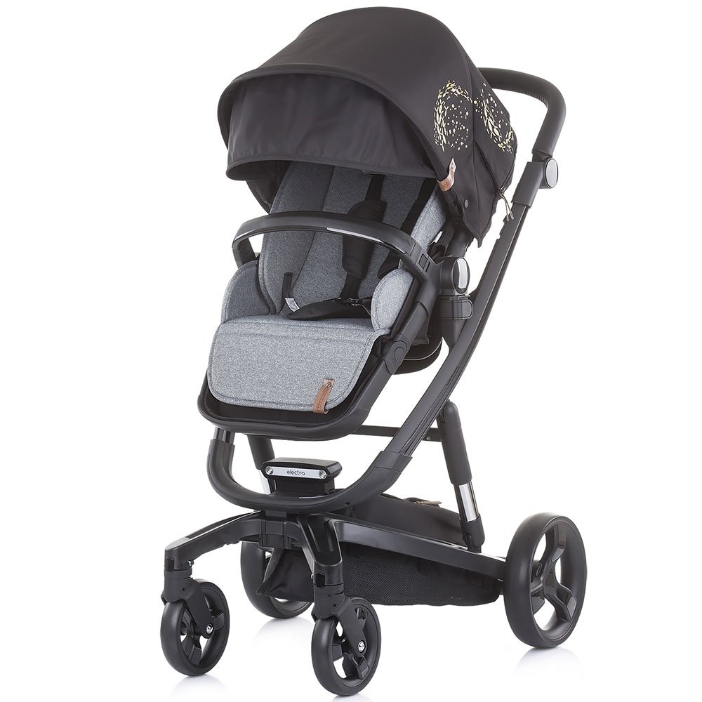 Carucior Chipolino Electra 3 in 1 gold cu cadru negru 4 Carucior Chipolino Electra 3 in 1 gold cu cadru negru - Image 3