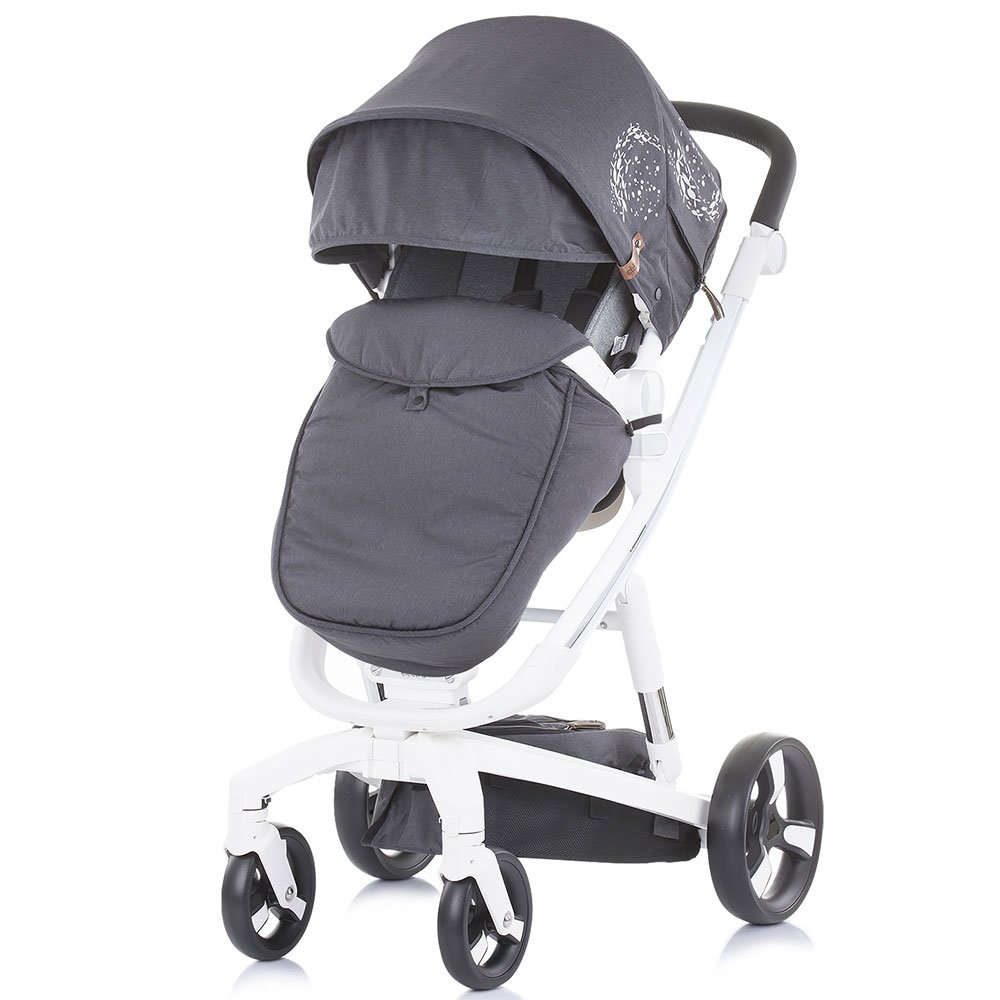 Carucior Chipolino Electra 3 in 1 silver cu cadru alb 3 Carucior Chipolino Electra 3 in 1 silver cu cadru alb - Image 2