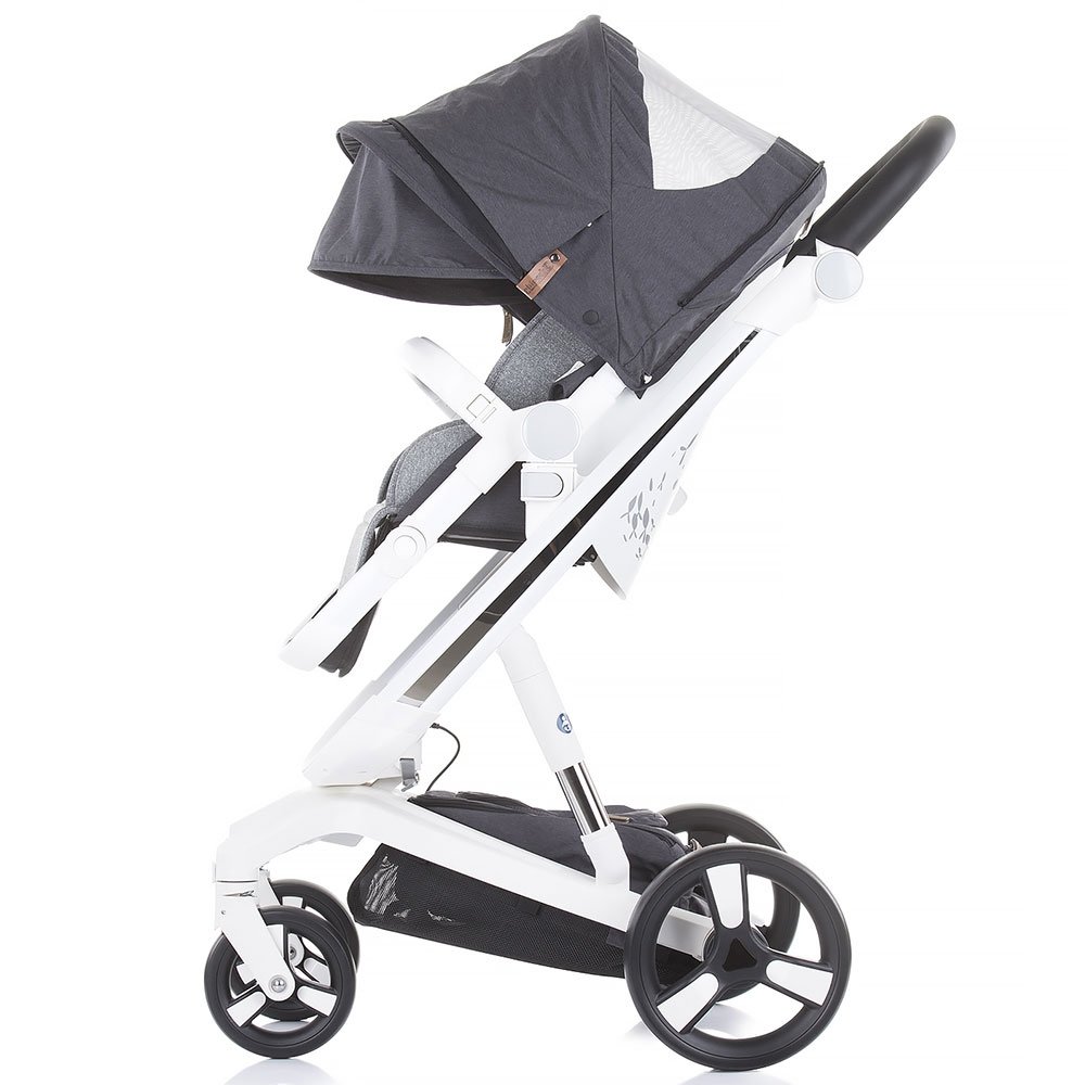 Carucior Chipolino Electra 3 in 1 silver cu cadru alb 10 Carucior Chipolino Electra 3 in 1 silver cu cadru alb - Image 9