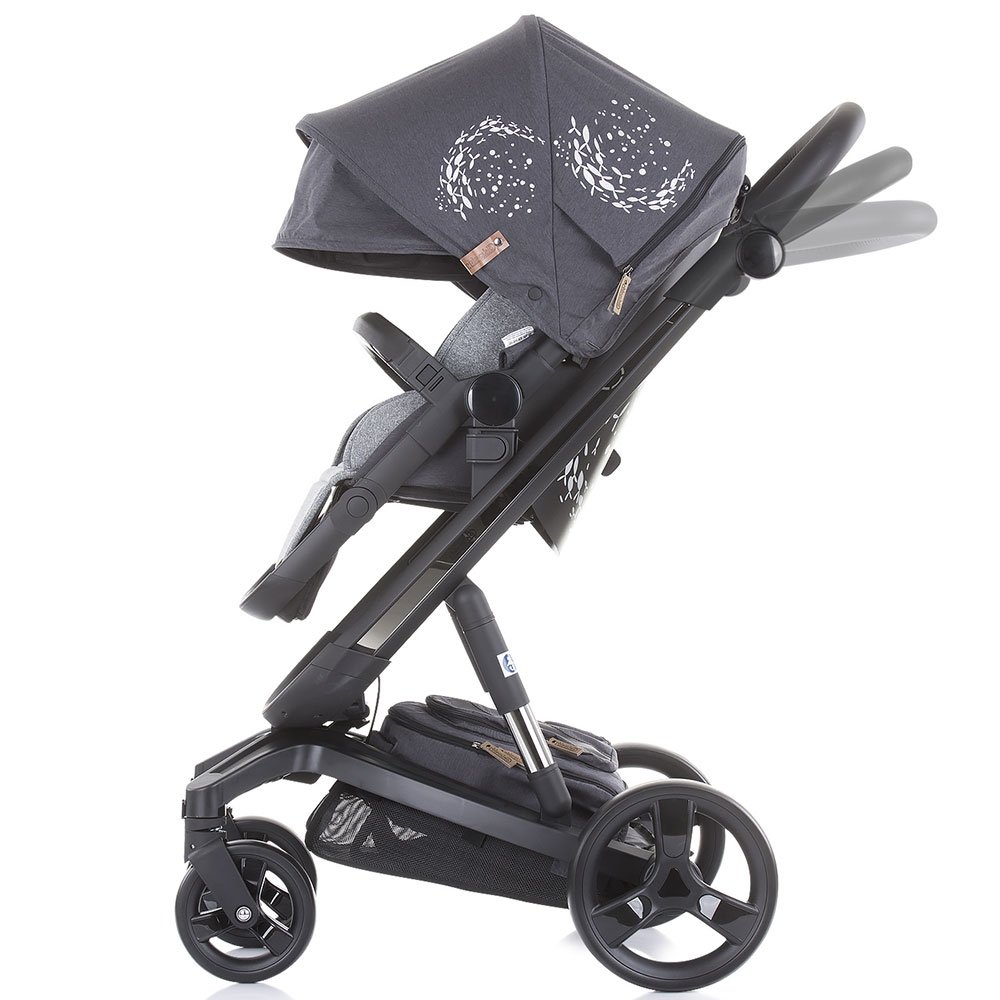 Carucior Chipolino Electra 3 in 1 silver cu cadru negru 9 Carucior Chipolino Electra 3 in 1 silver cu cadru negru - Image 8