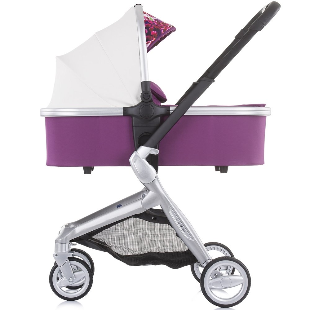 Carucior Chipolino Emotion 3 in 1 white flowers 9 Carucior Chipolino Emotion 3 in 1 white flowers - Image 8