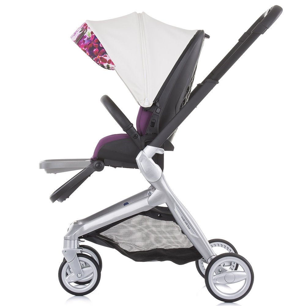 Carucior Chipolino Emotion 3 in 1 white flowers 13 Carucior Chipolino Emotion 3 in 1 white flowers - Image 12