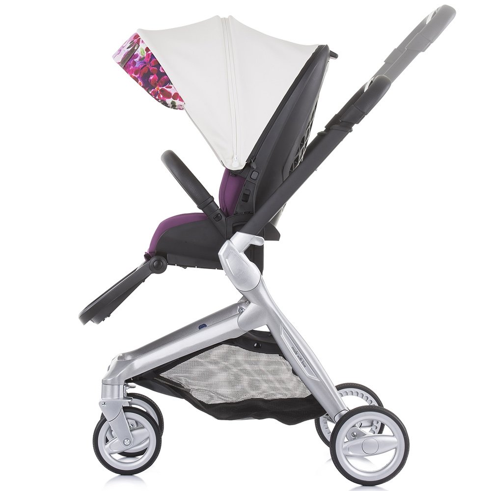 Carucior Chipolino Emotion 3 in 1 white flowers 14 Carucior Chipolino Emotion 3 in 1 white flowers - Image 13