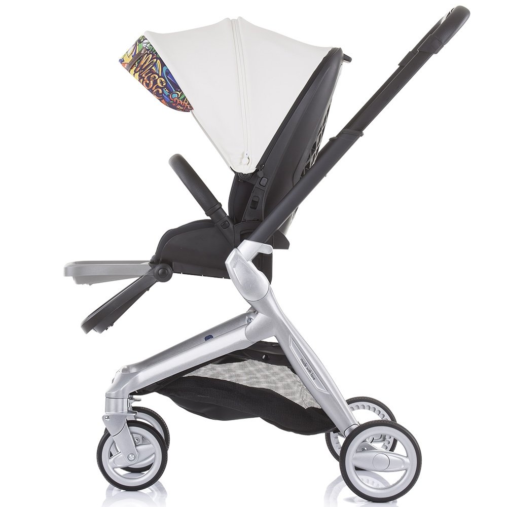 Carucior Chipolino Emotion 3 in 1 white graffiti 13 Carucior Chipolino Emotion 3 in 1 white graffiti - Image 12