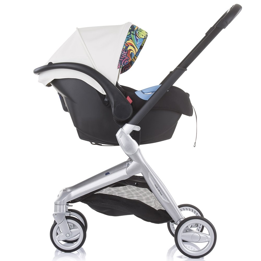 Carucior Chipolino Emotion 3 in 1 white graffiti 18 Carucior Chipolino Emotion 3 in 1 white graffiti - Image 17