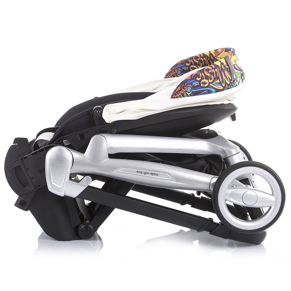 Carucior Chipolino Emotion 3 in 1 white graffiti 8 Carucior Chipolino Emotion 3 in 1 white graffiti - Image 7
