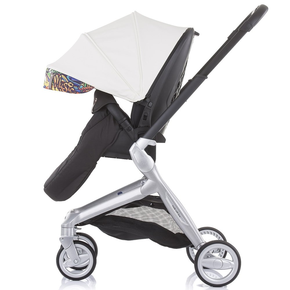 Carucior Chipolino Emotion 3 in 1 white graffiti 15 Carucior Chipolino Emotion 3 in 1 white graffiti - Image 14