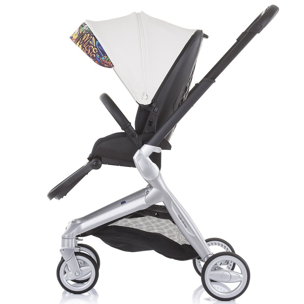Carucior Chipolino Emotion 3 in 1 white graffiti 12 Carucior Chipolino Emotion 3 in 1 white graffiti - Image 11