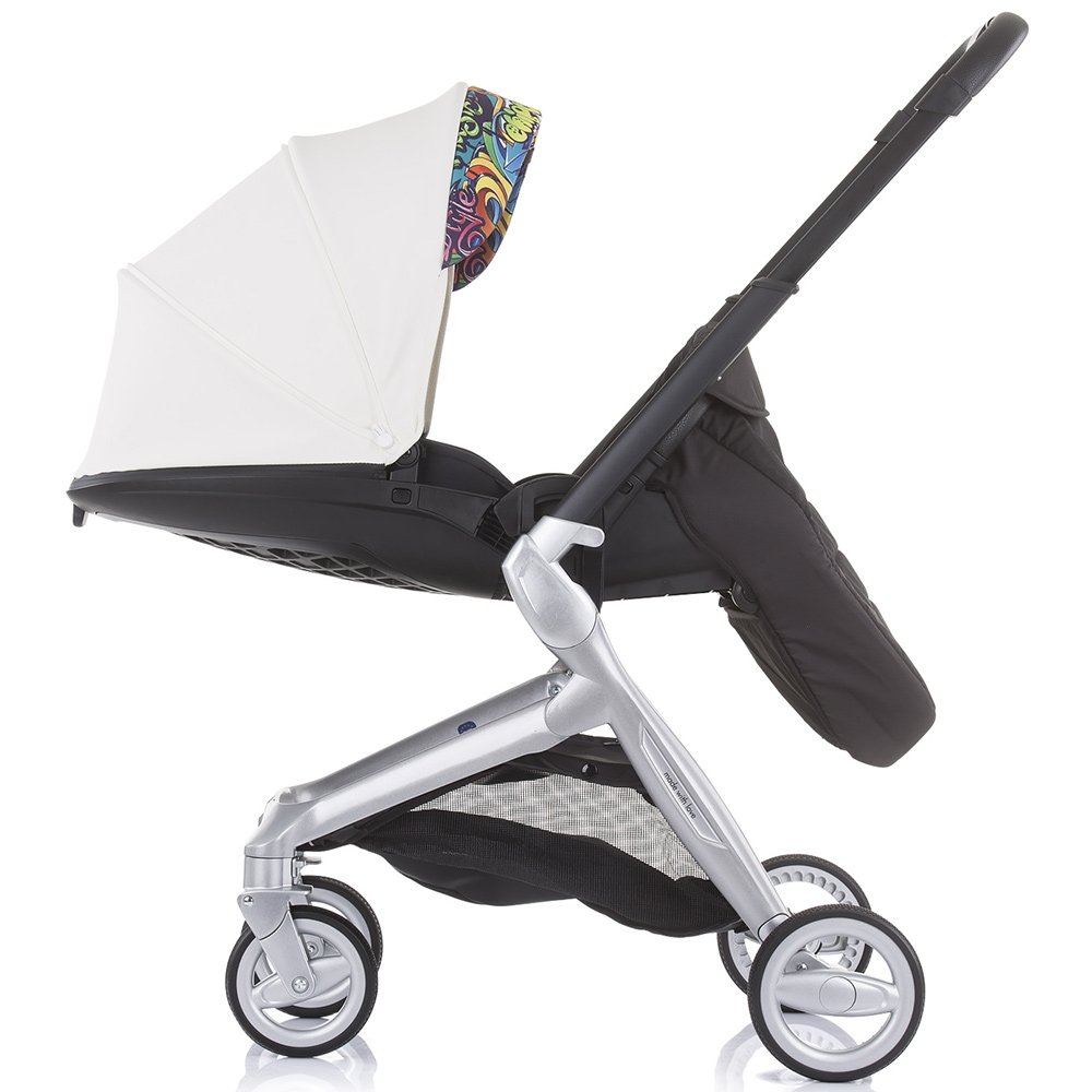 Carucior Chipolino Emotion 3 in 1 white graffiti 16 Carucior Chipolino Emotion 3 in 1 white graffiti - Image 15