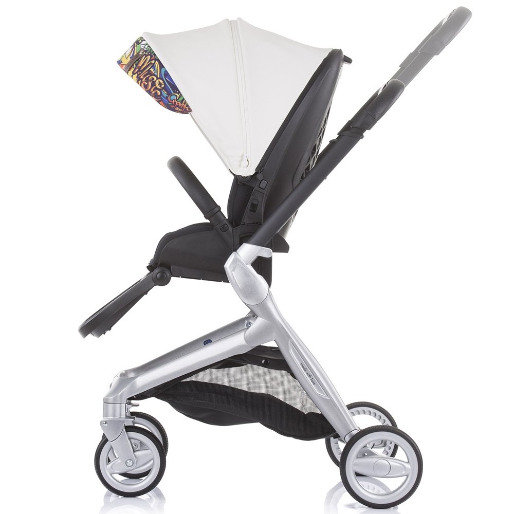 Carucior Chipolino Emotion 3 in 1 white graffiti 14 Carucior Chipolino Emotion 3 in 1 white graffiti - Image 13