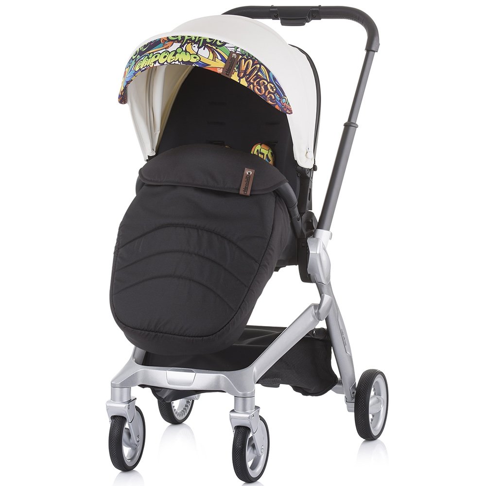 Carucior Chipolino Emotion 3 in 1 white graffiti 10 Carucior Chipolino Emotion 3 in 1 white graffiti - Image 9