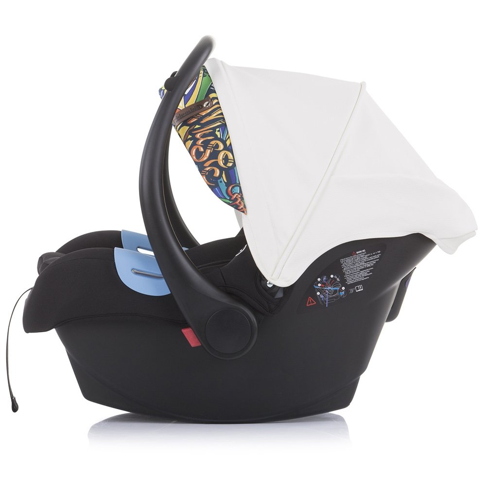 Carucior Chipolino Emotion 3 in 1 white graffiti 22 Carucior Chipolino Emotion 3 in 1 white graffiti - Image 21