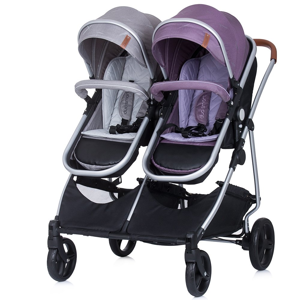 Carucior gemeni Chipolino Duo Smart 3 in 1 anthracite lilac 15 Carucior gemeni Chipolino Duo Smart 3 in 1 anthracite lilac - Image 14