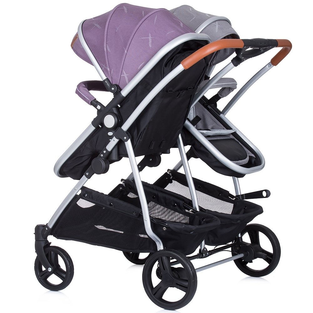 Carucior gemeni Chipolino Duo Smart 3 in 1 anthracite lilac 10 Carucior gemeni Chipolino Duo Smart 3 in 1 anthracite lilac - Image 9
