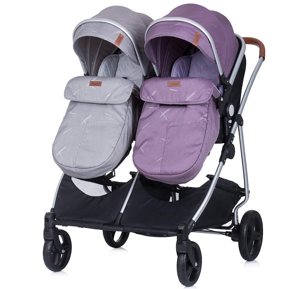 Carucior gemeni Chipolino Duo Smart 3 in 1 anthracite lilac 4 Carucior gemeni Chipolino Duo Smart 3 in 1 anthracite lilac - Image 3