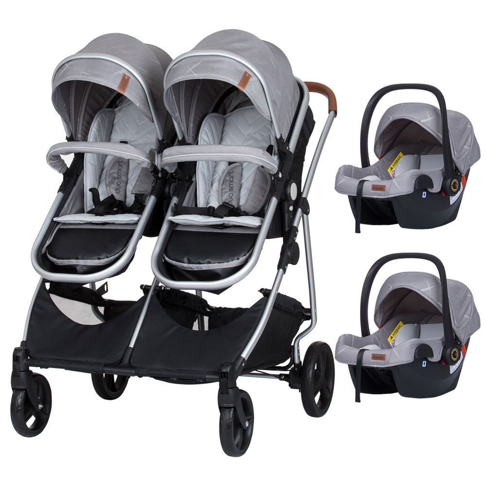Carucior gemeni Chipolino Duo Smart 3 in 1 anthracite 2 Carucior gemeni Chipolino Duo Smart 3 in 1 anthracite