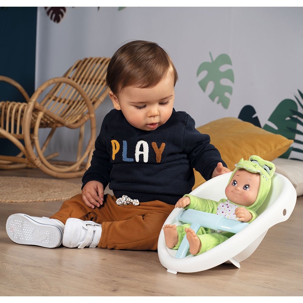 Carucior pentru papusi Smoby Minikiss Croc 3 in 1 albastru 9 Carucior pentru papusi Smoby Minikiss Croc 3 in 1 albastru - Image 8