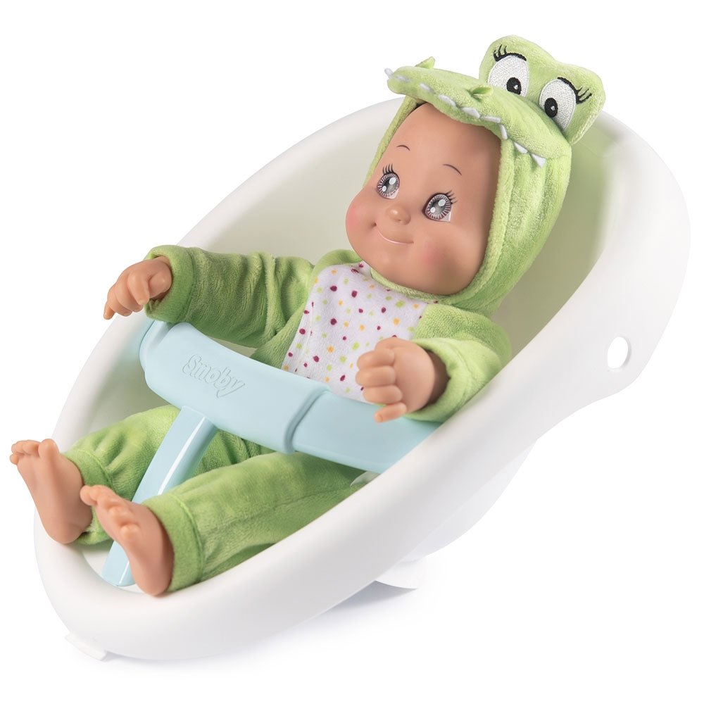 Carucior pentru papusi Smoby Minikiss Croc 3 in 1 albastru 6 Carucior pentru papusi Smoby Minikiss Croc 3 in 1 albastru - Image 5