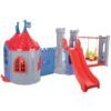 Casuta cu tobogan si leagan pentru copii Pilsan Castle with Slide and Swing grey I Best Buy Babys