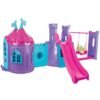 Casuta cu tobogan si leagan pentru copii Pilsan Castle with Slide and Swing purple I Best Buy Babys