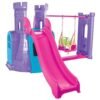 Centru De Joaca Pilsan Castle Slide And Swing Set Purple I Best Buy Babys