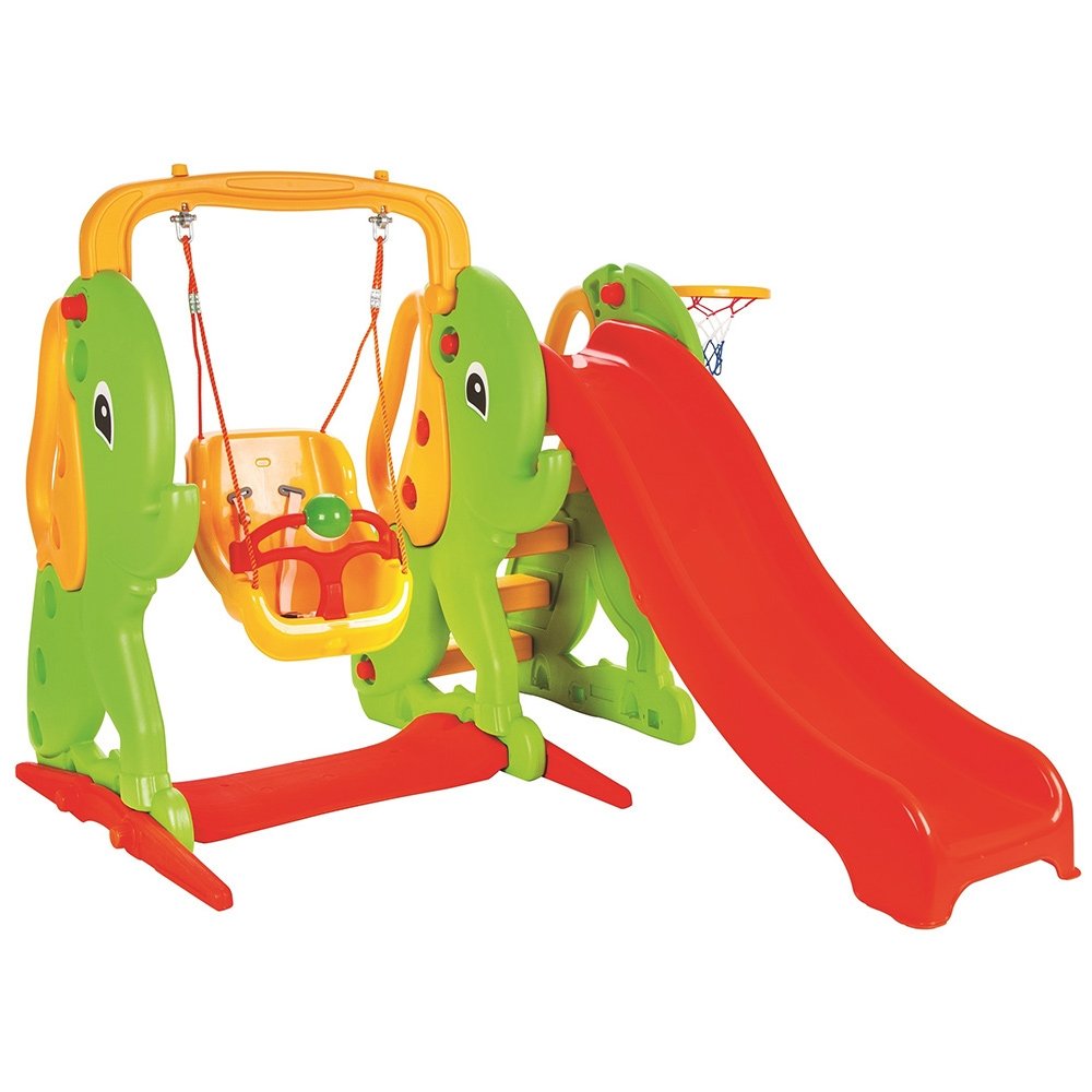 Centru de joaca Pilsan Elephant Slide and Swing Set 2 Centru de joaca Pilsan Elephant Slide and Swing Set