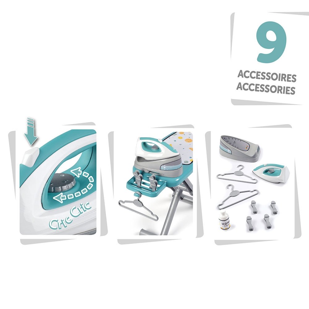 Jucarie Smoby Masa si fier de calcat verde 4 Jucarie Smoby Masa si fier de calcat verde - Image 3