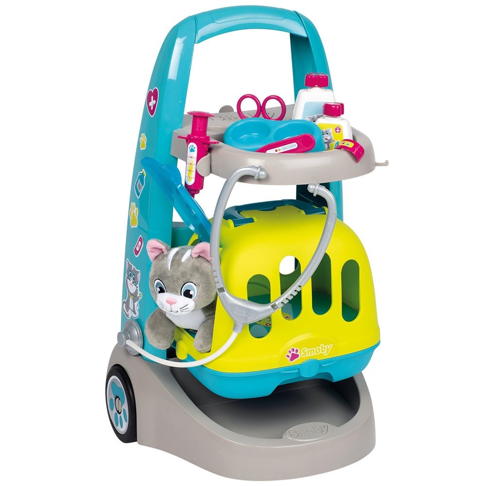 Jucarie Smoby Set veterinar cu carucior si pisica 2 Jucarie Smoby Set veterinar cu carucior si pisica