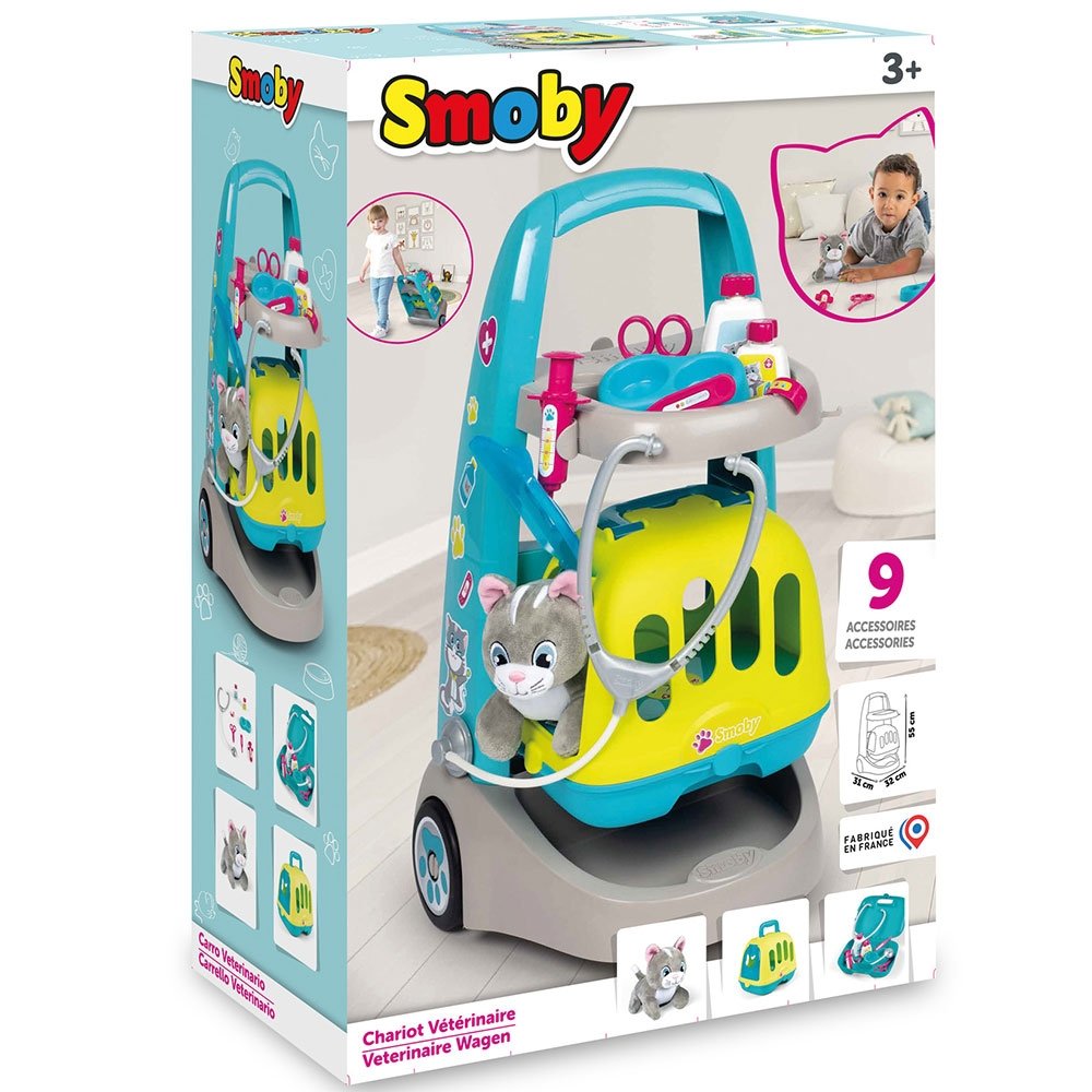 Jucarie Smoby Set veterinar cu carucior si pisica 8 Jucarie Smoby Set veterinar cu carucior si pisica - Image 7