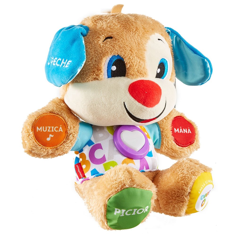 Jucarie de plus Fisher Price by Mattel Laugh and Learn Catelusul vorbitor in limba romana 2 Jucarie de plus Fisher Price by Mattel Laugh and Learn Catelusul vorbitor in limba romana