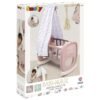 Leagan pentru papusa Smoby Baby Nurse Cradle maro cu baldachin I Best Buy Babys