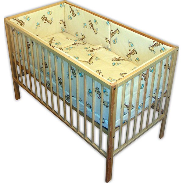 Lenjerie patut Hubners Girafa 5 piese crem 2 Lenjerie patut Hubners Girafa 5 piese crem