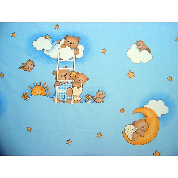 Lenjerie patut Hubners Ursulet Somn Usor 4 piese albastru 3 Lenjerie patut Hubners Ursulet Somn Usor 4 piese albastru - Image 2