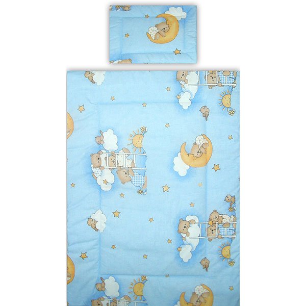 Lenjerie patut Hubners Ursulet Somn Usor 5 piese albastru 4 Lenjerie patut Hubners Ursulet Somn Usor 5 piese albastru - Image 3