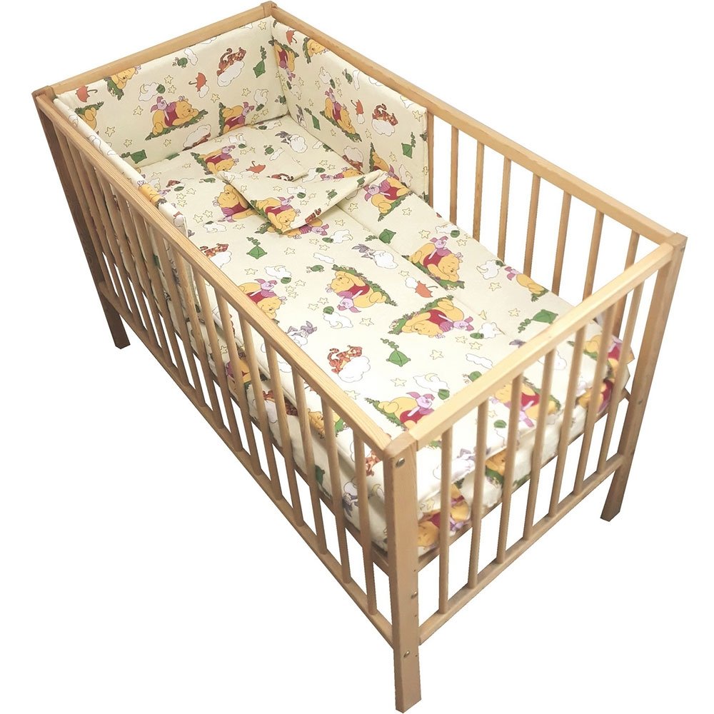 Lenjerie patut Hubners Ursuletul si amicii 4 piese crem 2 Lenjerie patut Hubners Ursuletul si amicii 4 piese crem