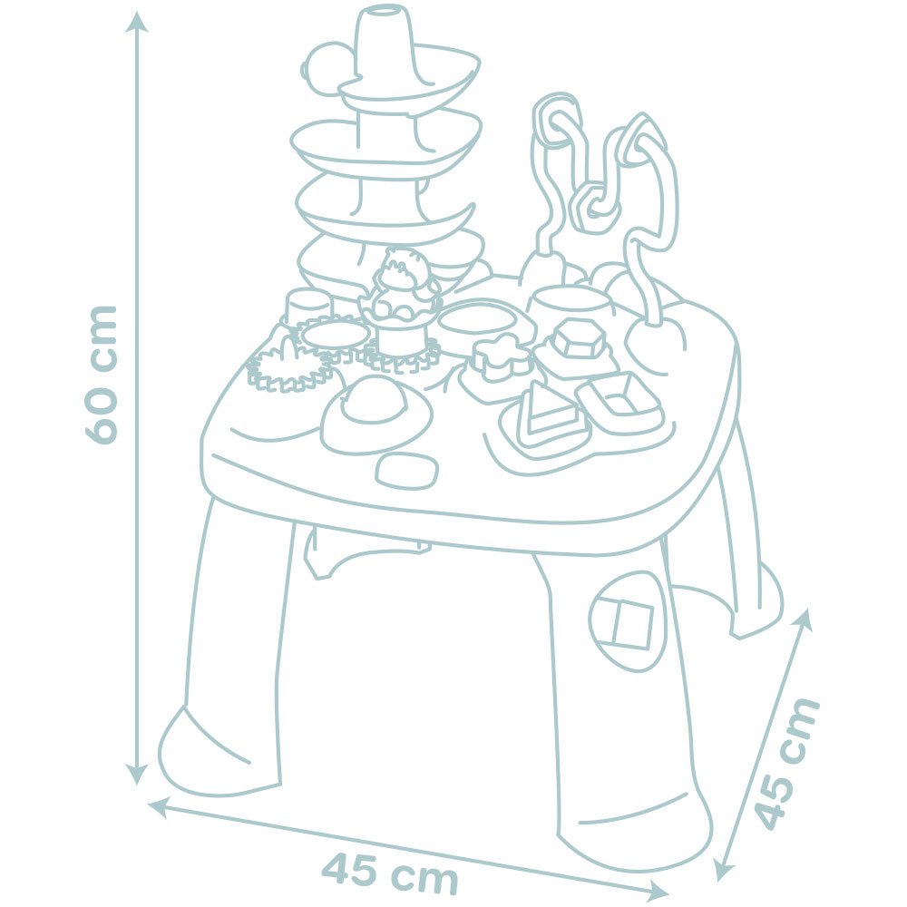 Masa educativa Smoby Little Activity Table verde 3 Masa educativa Smoby Little Activity Table verde - Image 2