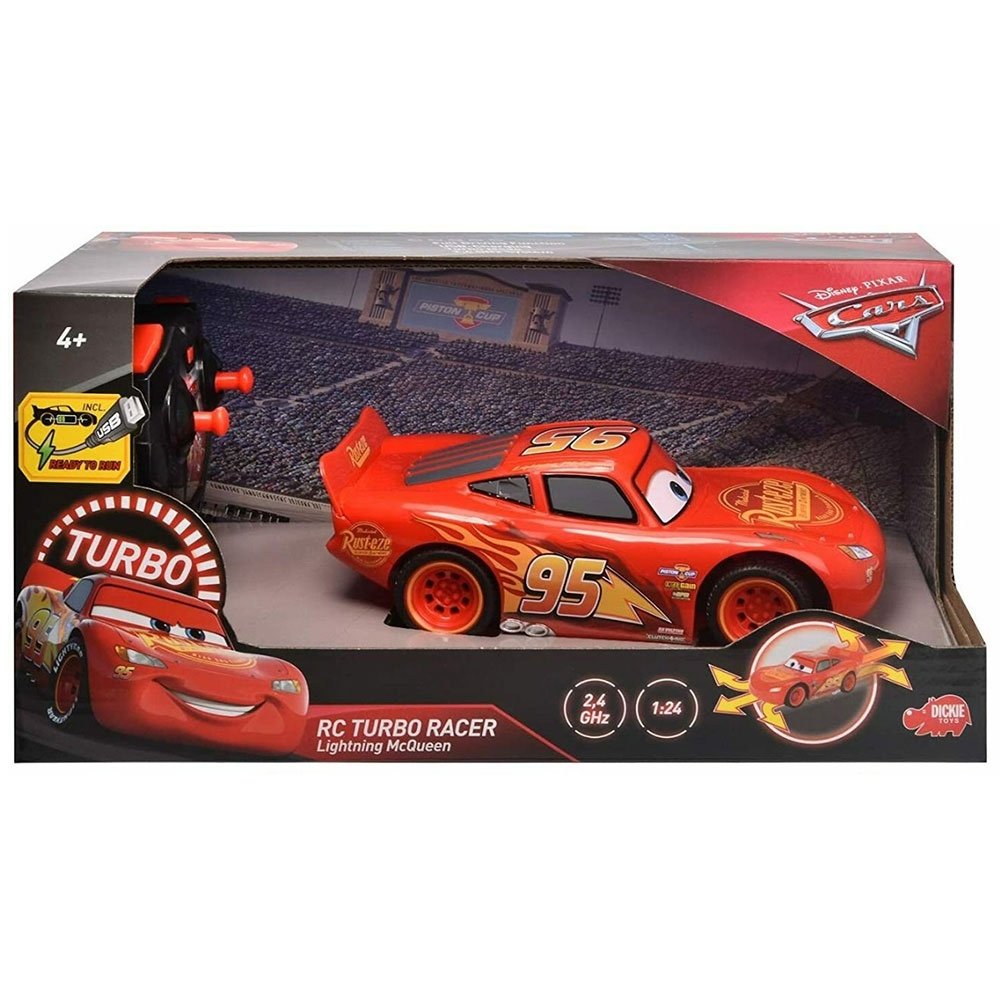 Masina Dickie Toys Cars 3 Turbo Racer Lightning McQueen cu telecomanda 6 Masina Dickie Toys Cars 3 Turbo Racer Lightning McQueen cu telecomanda - Image 5