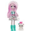 Papusa Enchantimals By Mattel Sybill Snow Leopard Cu Figurina Flake I Best Buy Babys