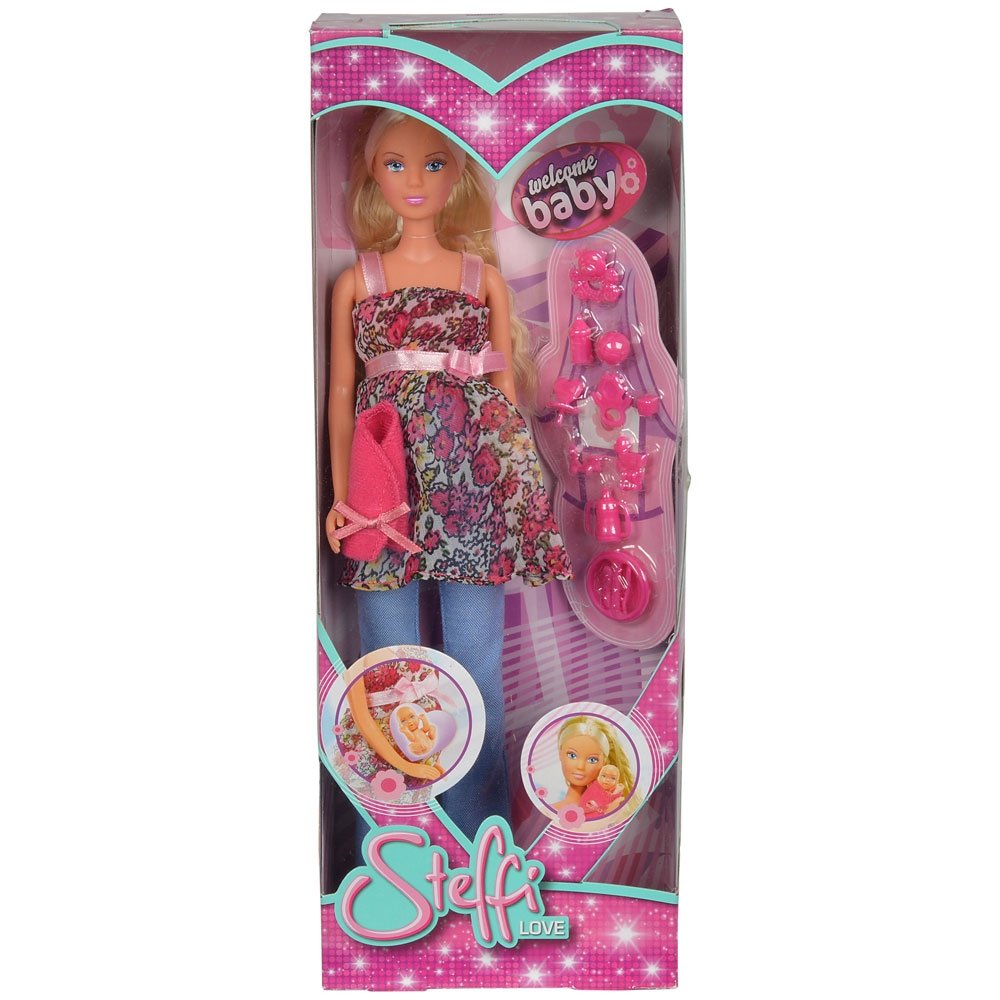 Papusa Simba Steffi Love 29 cm Welcome Baby cu bebelus si accesorii 7 Papusa Simba Steffi Love 29 cm Welcome Baby cu bebelus si accesorii - Image 6