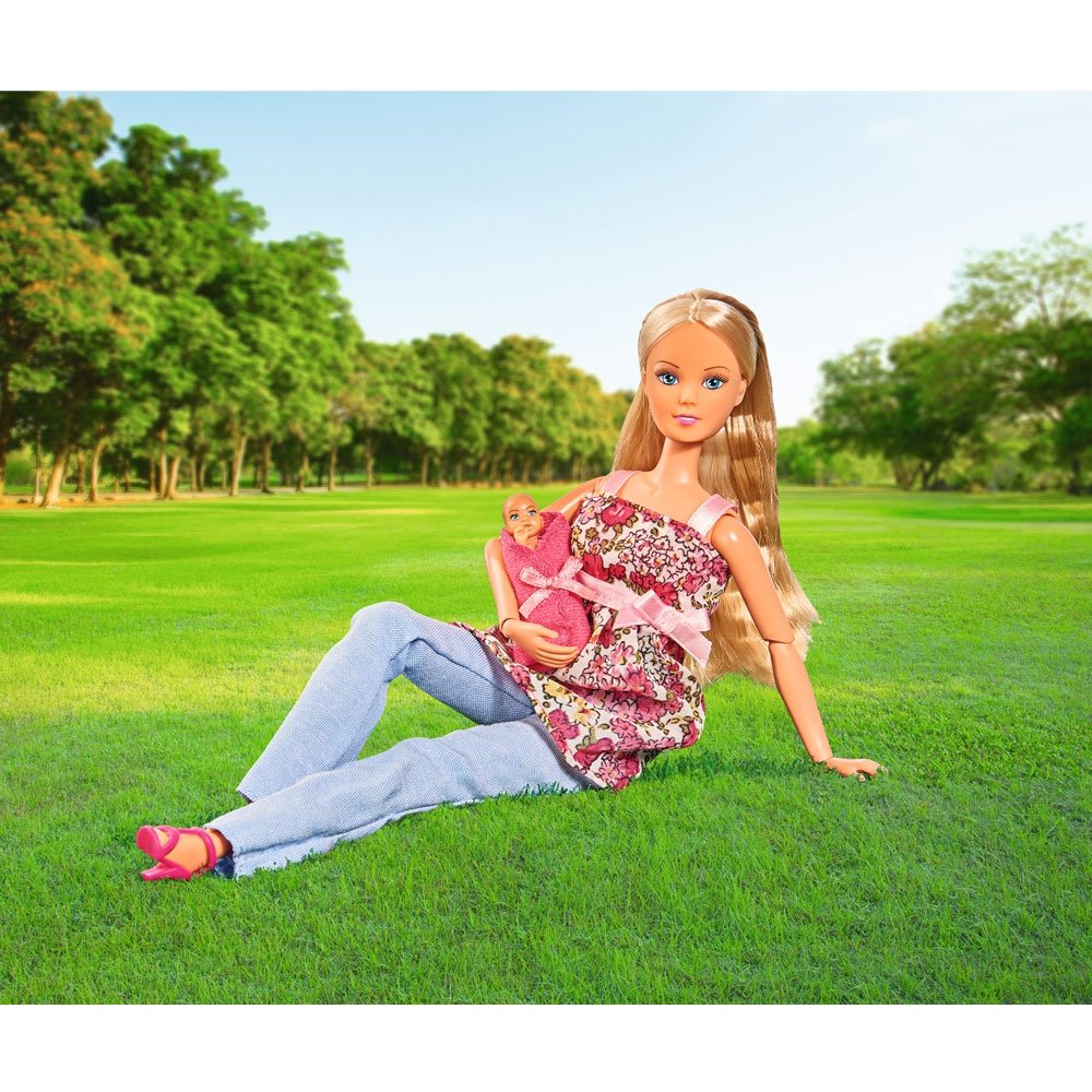 Papusa Simba Steffi Love 29 cm Welcome Baby cu bebelus si accesorii 6 Papusa Simba Steffi Love 29 cm Welcome Baby cu bebelus si accesorii - Image 5