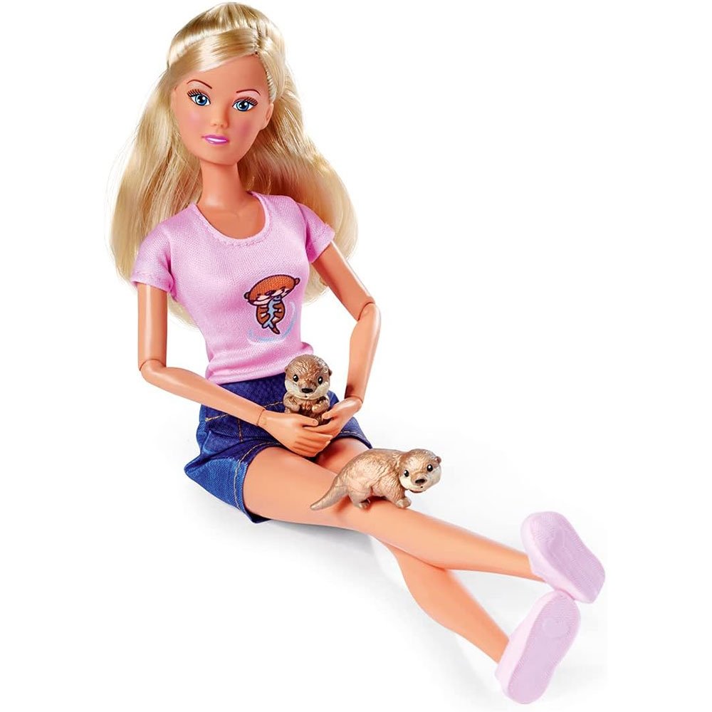 Papusa Simba Steffi Love Otter Babies 29 cm cu 2 figurine si accesoriu 5 Papusa Simba Steffi Love Otter Babies 29 cm cu 2 figurine si accesoriu - Image 4