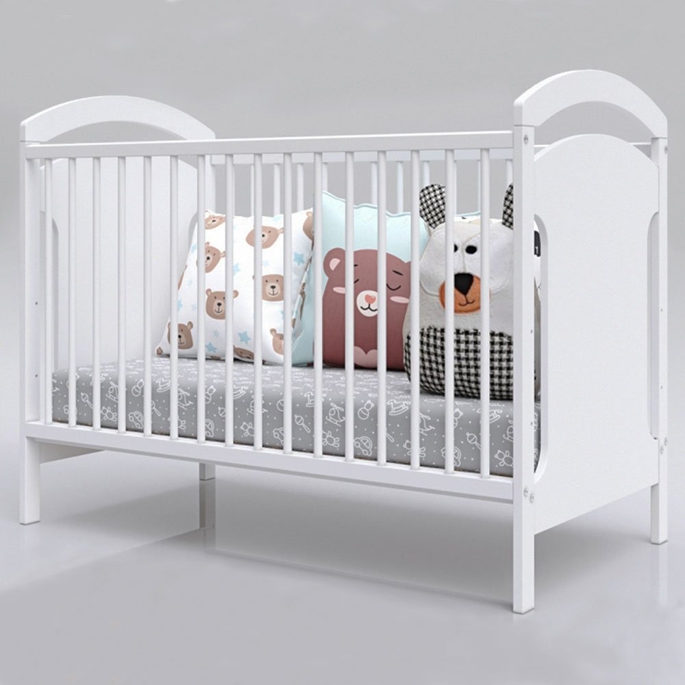 Patut Copii Din Lemn Hubners Anita 120X60 Cm Alb 3 Patut Copii Din Lemn Hubners Anita 120X60 Cm Alb - Imagine 2