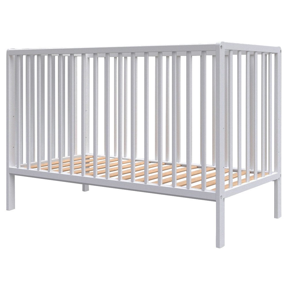 Patut copii din lemn Hubners Dominic 120x60 cm alb 2 Patut copii din lemn Hubners Dominic 120x60 cm alb