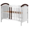 Patut copii din lemn Hubners Hansell 120x60 cm alb venghe I Best Buy Babys