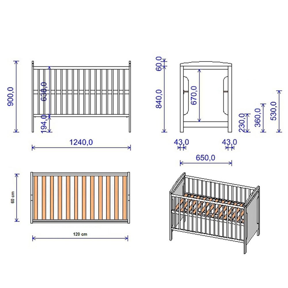 Patut Copii Din Lemn Hubners Karly 120X60 Cm Venghe 3 Patut Copii Din Lemn Hubners Karly 120X60 Cm Venghe - Imagine 2