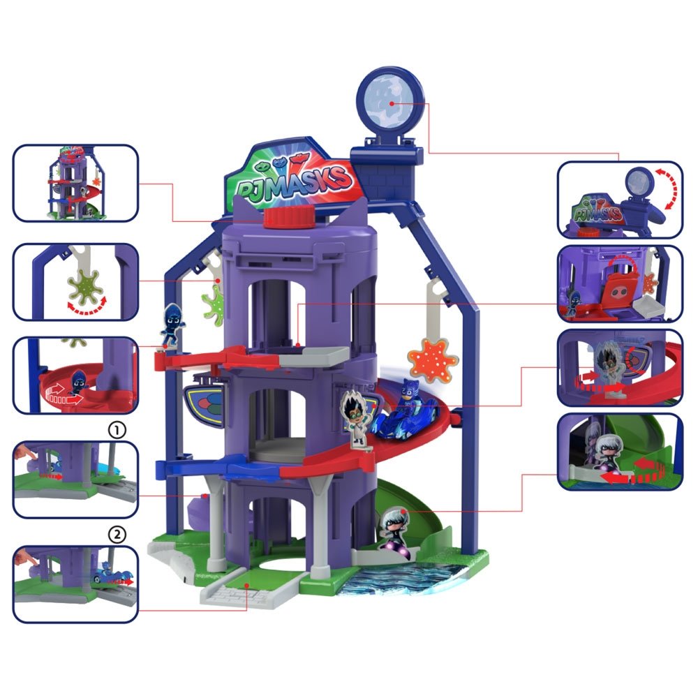 Pista de masini Dickie Toys Eroi in Pijama Team Headquarter cu 1 masinuta si 1 figurina 3 Pista de masini Dickie Toys Eroi in Pijama Team Headquarter cu 1 masinuta si 1 figurina - Image 2