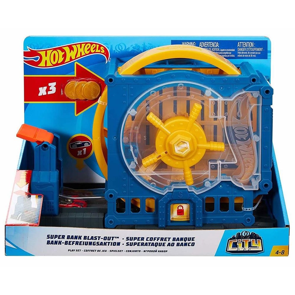 Pista de masini Hot Wheels by Mattel City Super Bank Blast-Out 6 Pista de masini Hot Wheels by Mattel City Super Bank Blast-Out - Image 5
