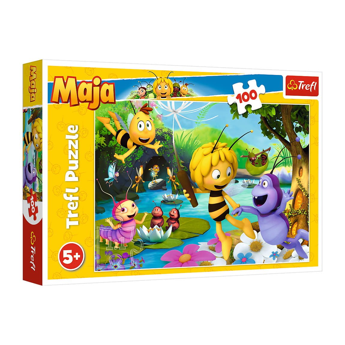 Puzzle Trefl Albinuta Maja si prietenii 100 piese 2 Puzzle Trefl Albinuta Maja si prietenii 100 piese