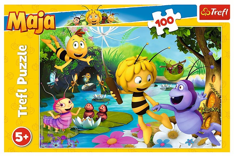 Puzzle Trefl Albinuta Maja si prietenii 100 piese 3 Puzzle Trefl Albinuta Maja si prietenii 100 piese - Image 2
